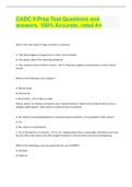 CADC II Prep Test Questions and answers, 100% Accurate, rated A+