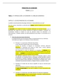 Tema 1, 2 y 3 Introducción a la economía, la conducta de los consumidores: la demanda, y la conducta de los productores: la oferta