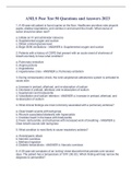 AMLS Post Test 50 Questions and Answers 2023. A 45-year-old patient is found supine on the floor. Healthcare providers note pinpoint pupils, shallow respirations, and vomitus in and around the mouth. What course of action should be taken next?  a. Initiat