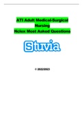 ATI Adult Medical-Surgical Nursing Nclex Most Asked Questions.
