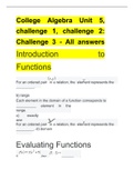 College Algebra Unit_5 challenge_1 challenge_2 Challenge_3 All_answers