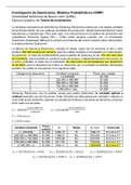 Practical exercise for the development of Inventory Theory, Probabilistic Models. Ejercicio práctico para el desarrollo de la Teoría de Inventarios, Modelos Probabilísticos.  