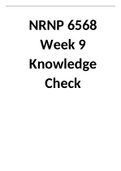 NRNP 6568 Week 9 Knowledge Check