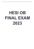 (Latest 2023) HESI OB FINAL EXAM 