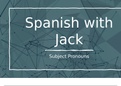 Spanish Subject Pronouns (Yo, tú etc)