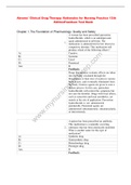 Chapter 1 The Foundation of Pharmacology: Quality and Safety 1. A woman has been prescribed paroxetine hydrochloride, which is an antidepressant agent administered in pill form. The medication is administered for her obsessivecompulsive disorder. This me