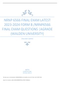 NRNP 6566 FINAL EXAM LATEST 2023-2024 FORM B 