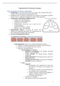 Summary Organizational Psychology