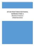 ATI RN Proctored Maternal Newborn Form A - (Questions & Answers) Scored 97% Updated 2023