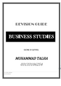 Cambridge IGCSE Business Notes