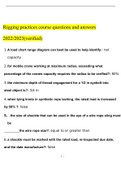 Rigging practices course Questions and Answers 2023 with complete solution