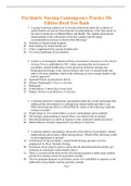 Complete Test Bank Psychiatric Nursing Contemporary Practice 5th Edition Boyd Questions & Answers with rationales (Chapter 1-42)