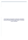 Test Bank For Introduction to Maternity and Pediatric Nursing 9th Edition BY Gloria Leifer Chapter 1-34 Newest Version 2023