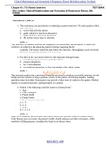 Test Bank for Clinical Manifestations and Assessment of Respiratory Disease 8th Edition by Des Jardins: A+ Score Solution; Updated Course CLINICAL MANIFESTATION Institution Liberty University Chapter 01: The Patient Interview Des Jardins: Clinical Manifes