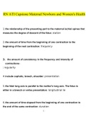 ATI CAPSTONE MATERNAL NEWBORN STUDY BUNDLE PACK SOLUTION (Questions and Answers )(2022/2023) (Verified Answers)