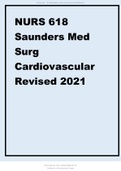 NURS 618 Saunders Med Surg Cardiovascular Revised 2021(NUR 618).