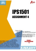 IPS1501 ASSIGNMENT 4 2022