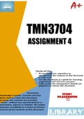 TMN3704 ASSIGNMENT 4 2022