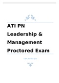 ATI PN LEADERSHIP MANAGEMENT PROCTORED EXAM