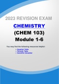 PORTAGE LEARNING CHEM 103 MODULE 6EXAM 2023(revised)