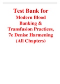 Modern Blood Banking & Transfusion Practices 7th Edition By Denise Harmening (Test Bank)