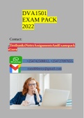 DVA1501 EXAM PACK 2023