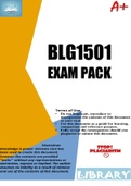 BLG1501 EXAM PACK 2026