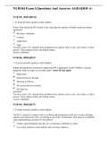 NUR104 Exam 2.Questions And Answers AGRADED A+