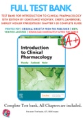 Test Bank For Introduction to Clinical Pharmacology 10th Edition By Constance Visovsky, Cheryl Zambroski, Shirley Hosler 9780323755351 Chapter 1-20 Complete Guide .