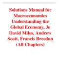 Macroeconomics Understanding the Global Economy 3rd Edition By David Miles, Andrew Scott, Francis Breedon (Solutions Manual)