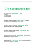 CPI Certification Test