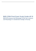 BIOS 255 A&P III Midterm Exam, Study Guide, Final Exam And Study Guides. BIOS 255-Anatomy and Physiology III with Lab, Anatomy and Physiology III: Chamberlain College of Nursing, Latest 2023