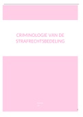 Samenvatting Criminologie van de Strafrechtsbedeling (geslaagd eerste zit!)