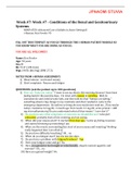 NRNP 6550: Advanced Care of Adults in Acute Settings II i-Human: Week 7 - Conditions of the Renal and Genitourinary Systems Updated 2023