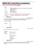 NRNP 6531 Final Exam compliation DOWLOAD NOW FOR A CLEAN A+ When completing this quiz, did you comply with Walden University’s Code of Conduct including the expectations for academic integrity? Selected Answer:	Ye s Answers: Ye s No   •	Question 2  The mo