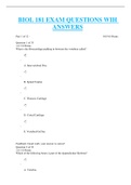 BIOL 181 QUIZ 5 EXAM, NEW LATEST AND COMPLETE GUIDE SOLUTION (CHAMBERLAIN COLLEGE).