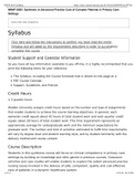 NRNP 6565 Syllabus: Synthesis in Advanced Practice Care of Complex Patients in Primary Care Settings