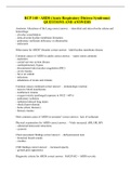 RCP 140 - ARDS (Acute Respiratory Distress Syndrome) QUESTIONS AND ANSWERS