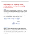 P1- Explain the features of different system analysis tools and techniques for modelling business processes. 