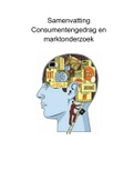 Samenvatting Consumentengedrag & Marktonderzoek