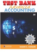 Advanced Accounting, 5th Edition by Hamlen |  All Chapters 1-16  TEST BANK.