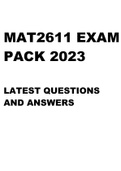 MAT2611 EXAM PACK 2023