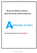 NR 326 ATI MENTAL HEALTH PRACTICE FINAL STUDY GUIDE 2021.