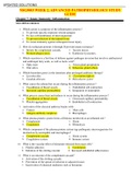 NSG5003 WEEK 2, ADVANCED PATHOPHYSIOLOGY STUDY GUIDE