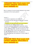 CPEG208 TNCC final exam test LATEST UPDATE 2022/2023 n book GRADED A+