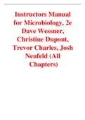 Microbiology 2nd Edition By Dave Wessner, Christine Dupont, Trevor Charles, Josh Neufeld (Instructors Manual)