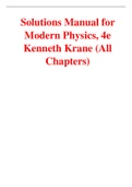 Modern Physics 4th Edition By Kenneth Krane (Solutions Manual)