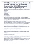 CISR Commercial Casualty I Lesson 2 L(Legal Liability, CGL & Additional Insureds One of 9 CISR courses to obtain Elite Designation)2023