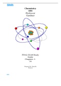 Chemistry 101 Professor Gardner FINAL EXAM Study Guide Chapters 1-16 By Danielle Duncan