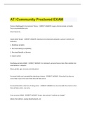 ATI Community Proctored EXAM